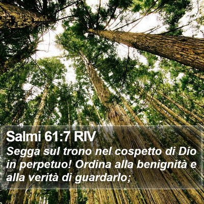 Salmi 61:7 RIV Bible Verse Image