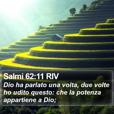 Salmi 62:11 RIV Bible Verse Image