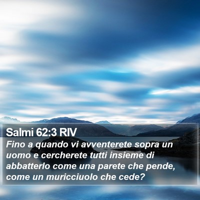 Salmi 62:3 RIV Bible Verse Image