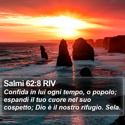 Salmi 62:8 RIV Bible Verse Image