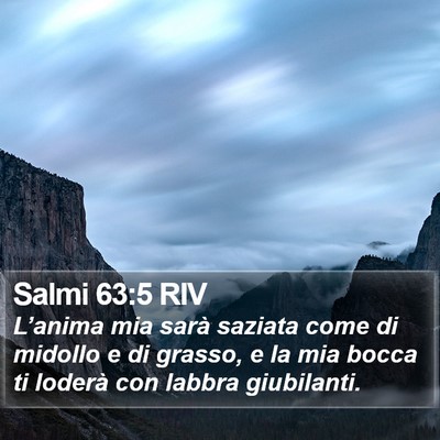 Salmi 63:5 RIV Bible Verse Image