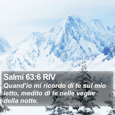 Salmi 63:6 RIV Bible Verse Image