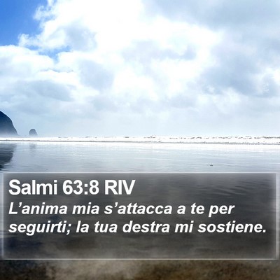 Salmi 63:8 RIV Bible Verse Image