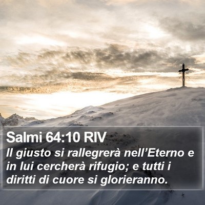 Salmi 64:10 RIV Bible Verse Image