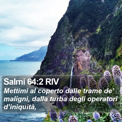 Salmi 64:2 RIV Bible Verse Image