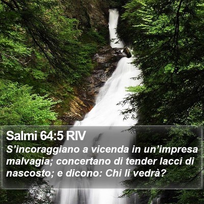 Salmi 64:5 RIV Bible Verse Image