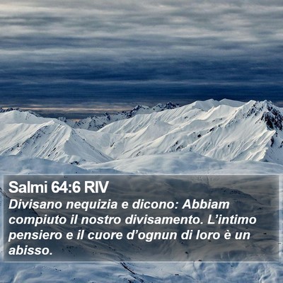 Salmi 64:6 RIV Bible Verse Image