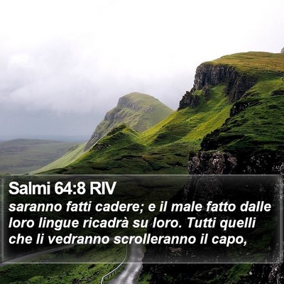 Salmi 64:8 RIV Bible Verse Image