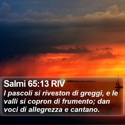 Salmi 65:13 RIV Bible Verse Image