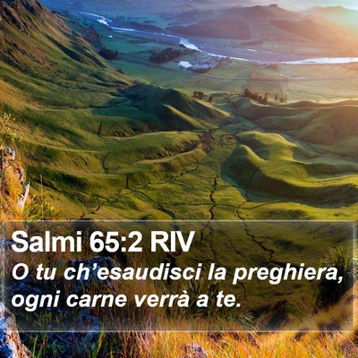 Salmi 65:2 RIV Bible Verse Image