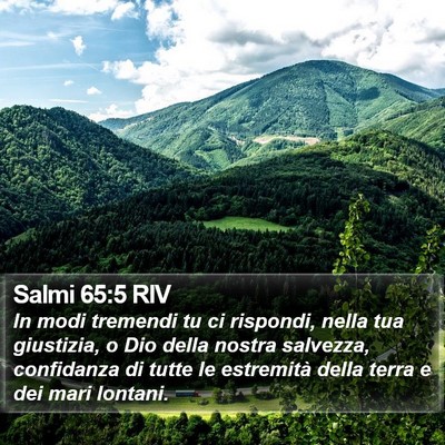 Salmi 65:5 RIV Bible Verse Image
