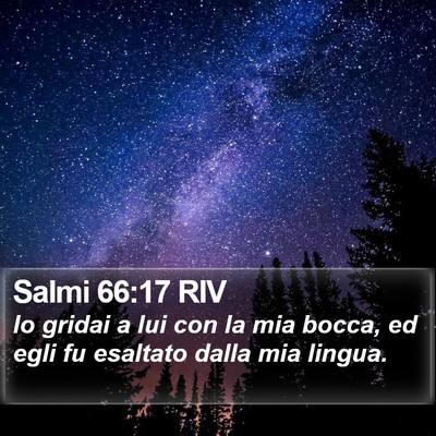 Salmi 66:17 RIV Bible Verse Image
