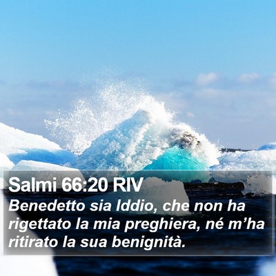 Salmi 66:20 RIV Bible Verse Image
