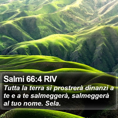 Salmi 66:4 RIV Bible Verse Image