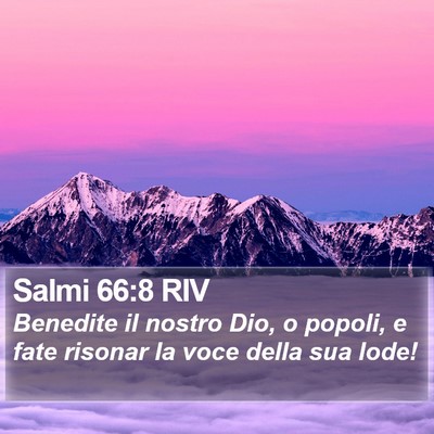Salmi 66:8 RIV Bible Verse Image