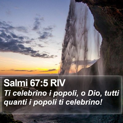 Salmi 67:5 RIV Bible Verse Image