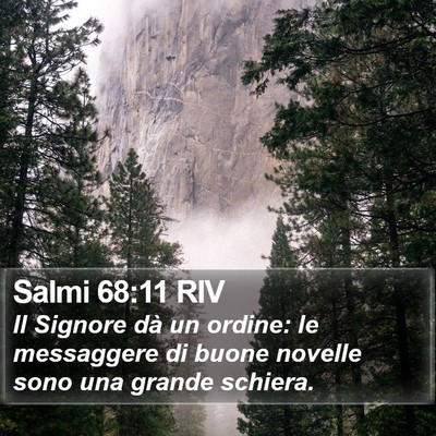 Salmi 68:11 RIV Bible Verse Image