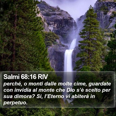 Salmi 68:16 RIV Bible Verse Image