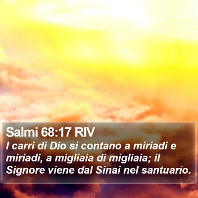 Salmi 68:17 RIV Bible Verse Image