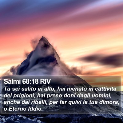 Salmi 68:18 RIV Bible Verse Image