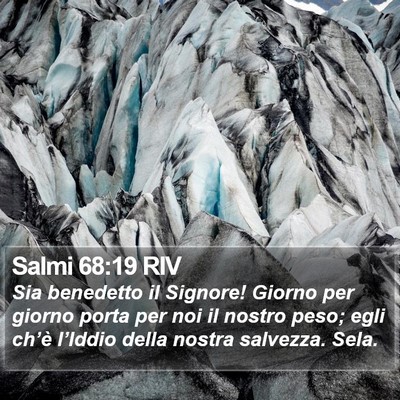 Salmi 68:19 RIV Bible Verse Image