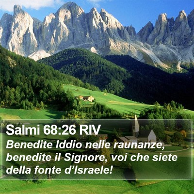 Salmi 68:26 RIV Bible Verse Image