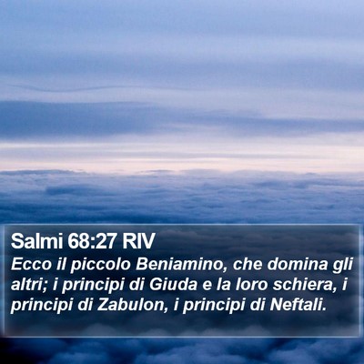 Salmi 68:27 RIV Bible Verse Image