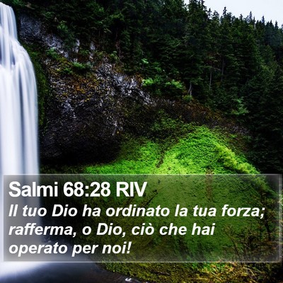 Salmi 68:28 RIV Bible Verse Image