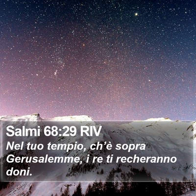 Salmi 68:29 RIV Bible Verse Image