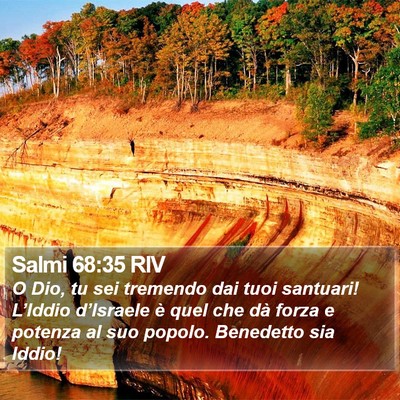 Salmi 68:35 RIV Bible Verse Image