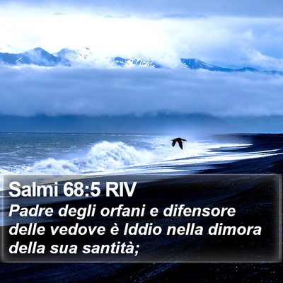 Salmi 68:5 RIV Bible Verse Image