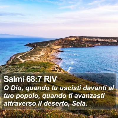 Salmi 68:7 RIV Bible Verse Image