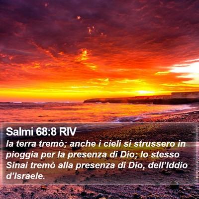 Salmi 68:8 RIV Bible Verse Image