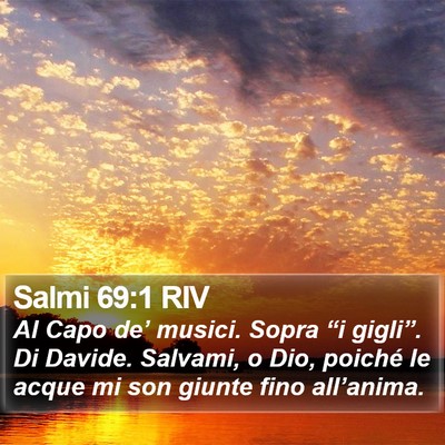 Salmi 69:1 RIV Bible Verse Image