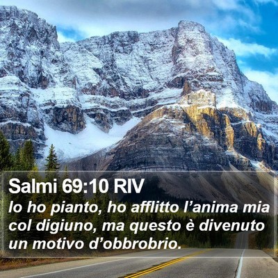 Salmi 69:10 RIV Bible Verse Image