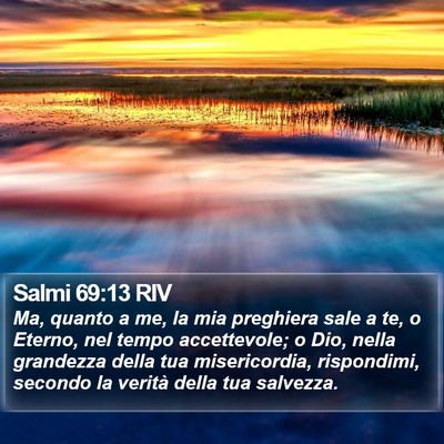 Salmi 69:13 RIV Bible Verse Image