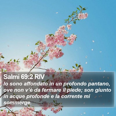 Salmi 69:2 RIV Bible Verse Image