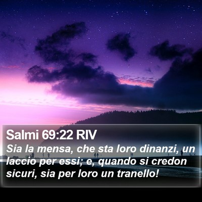 Salmi 69:22 RIV Bible Verse Image