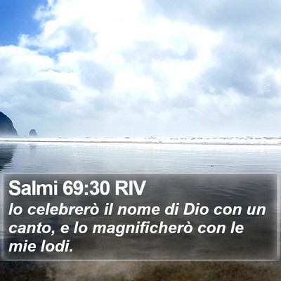 Salmi 69:30 RIV Bible Verse Image