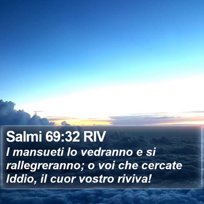 Salmi 69:32 RIV Bible Verse Image