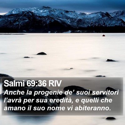 Salmi 69:36 RIV Bible Verse Image