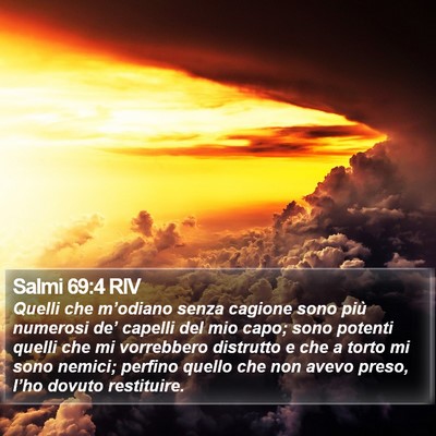 Salmi 69:4 RIV Bible Verse Image