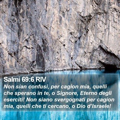 Salmi 69:6 RIV Bible Verse Image