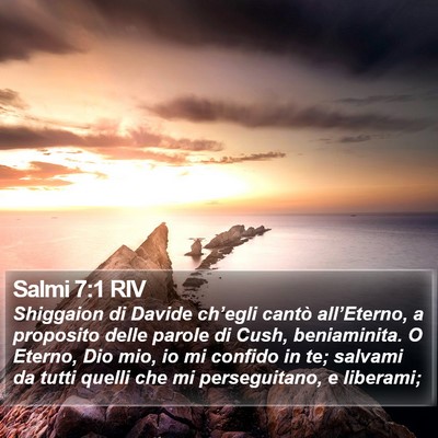 Salmi 7:1 RIV Bible Verse Image