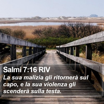Salmi 7:16 RIV Bible Verse Image