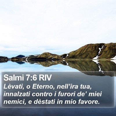 Salmi 7:6 RIV Bible Verse Image