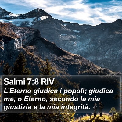 Salmi 7:8 RIV Bible Verse Image