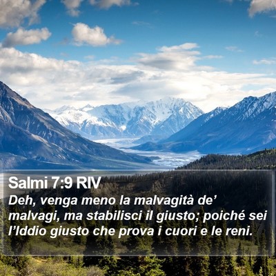 Salmi 7:9 RIV Bible Verse Image
