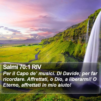 Salmi 70:1 RIV Bible Verse Image