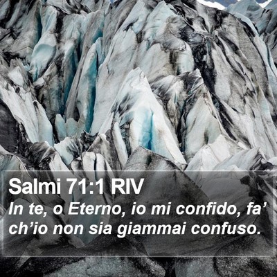 Salmi 71:1 RIV Bible Verse Image